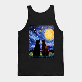 van Gogh's Cats Artwork Tank Top